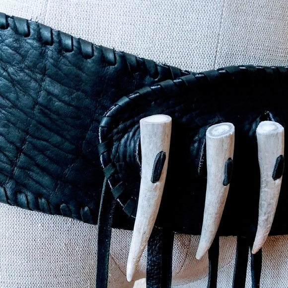 Small Black Leather Belt